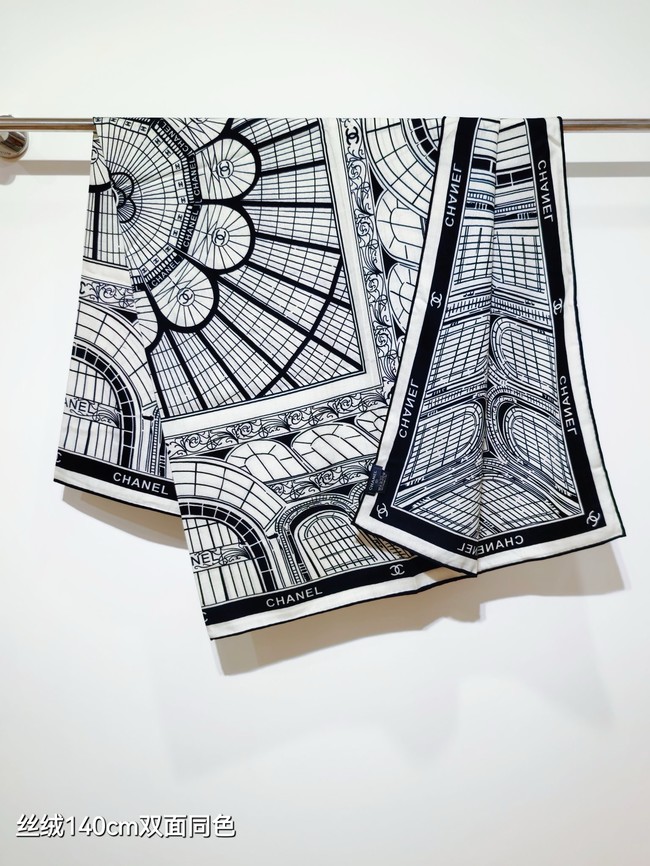 Chanel Shawl Cashmere and Silk Jacquard KY108