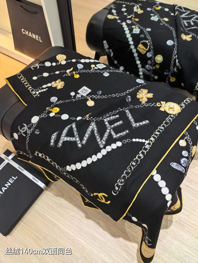 Louis Vuitton Shawl Cashmere and Silk KY125