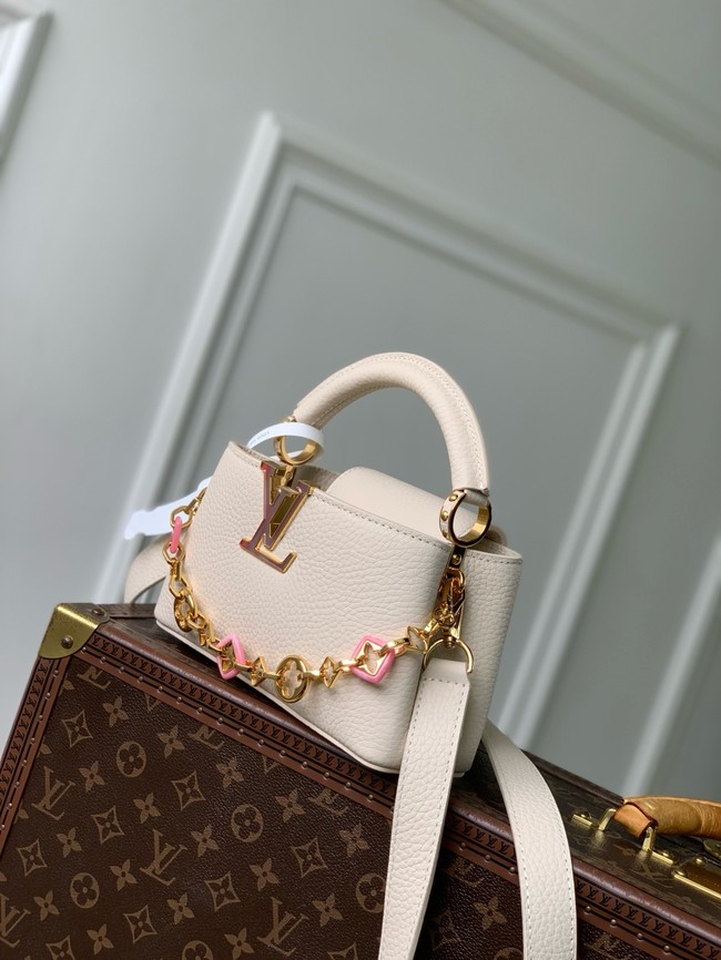 Louis Vuitton Capucines Mini M25497 Quartz White