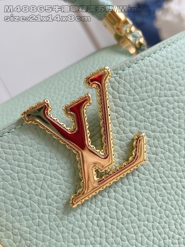 Louis Vuitton Capucines Mini M25497 green