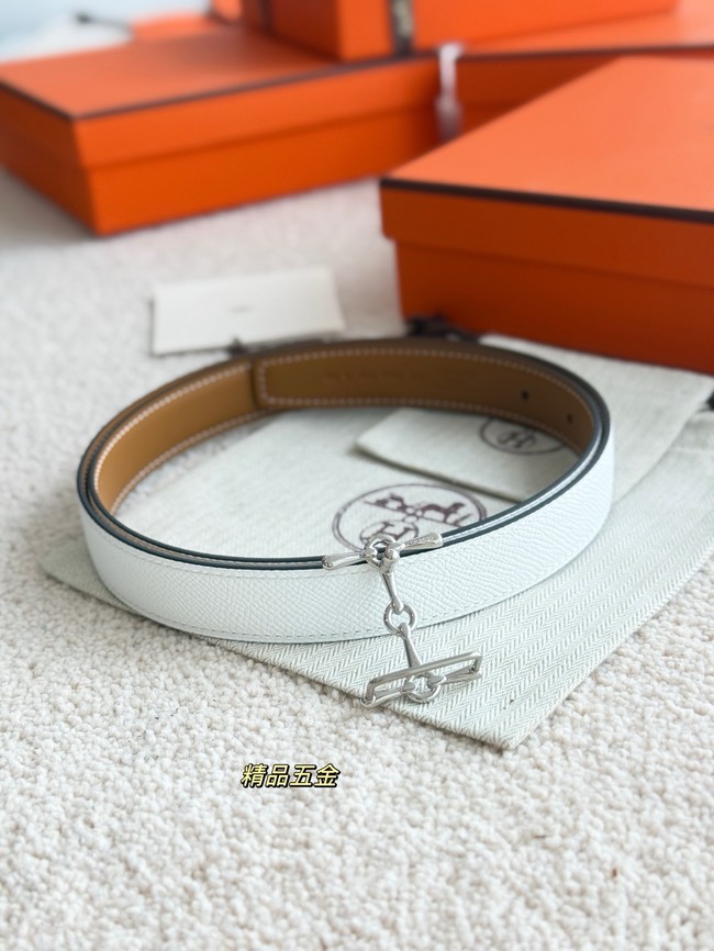 Hermes Swift calfskin double-sided leather belt 66030