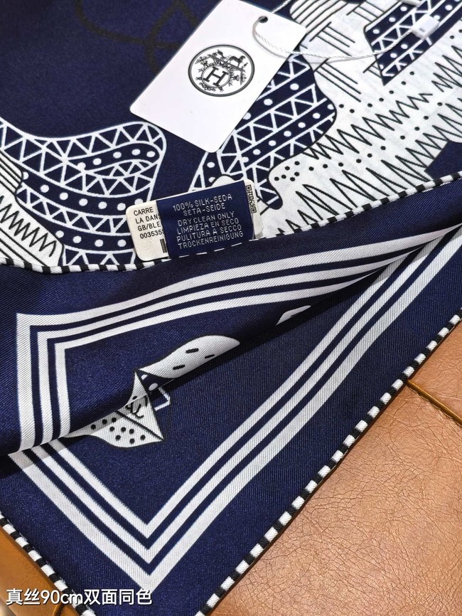 Hermes 90 Square Scarf Silk Twill KY170