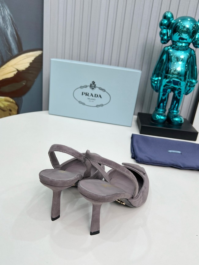 Prada leather slingback pumps 45086-4