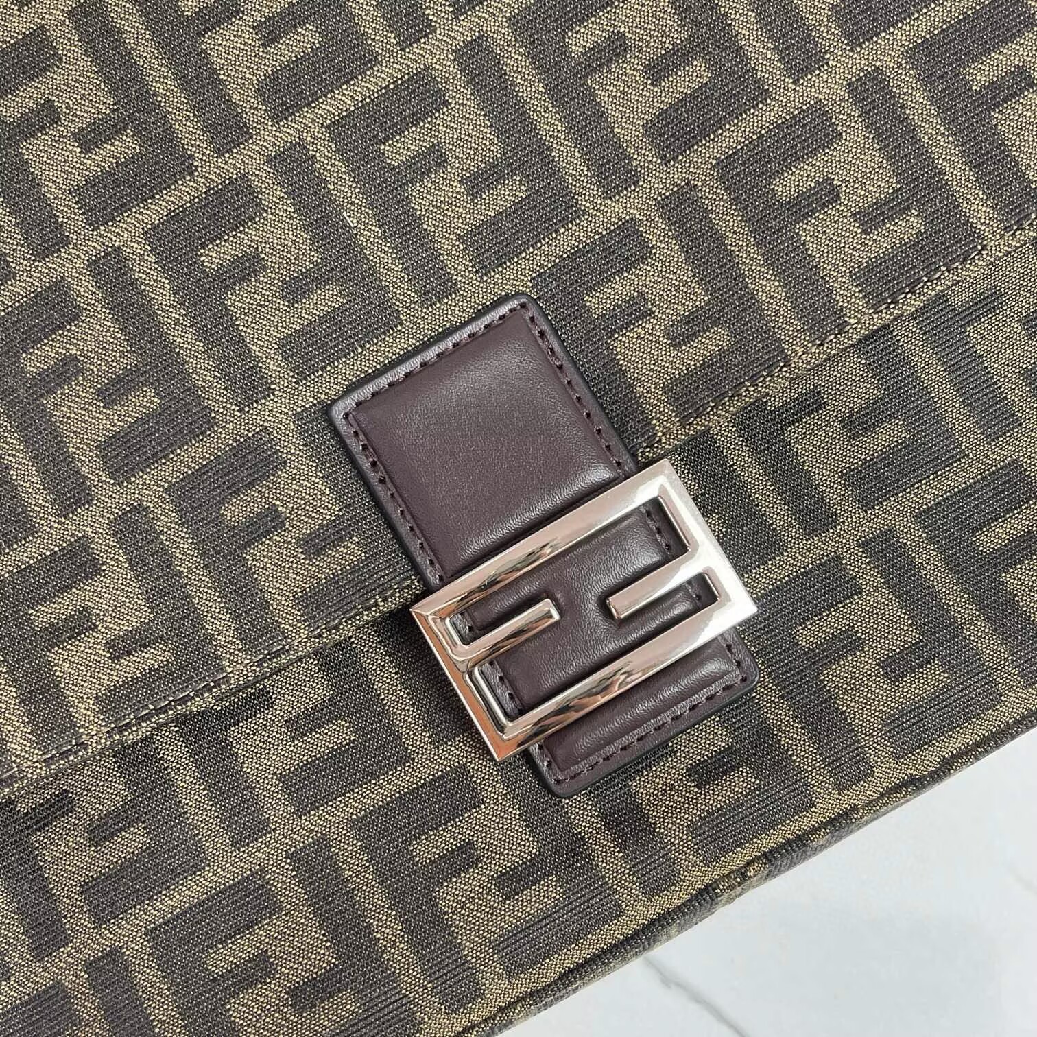 Fendi Mamma Baguette Original Leather Top Handle Bag 8832 Brown