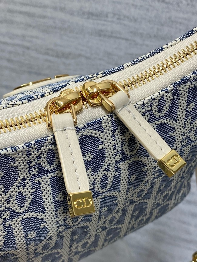 30 Montaigne Diorling Mini Bag with Chain Dior Oblique Jacquard S4309U GRAY 