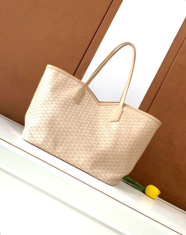 Goyard Calfskin Leather Tote Bag GM 3365 Nude