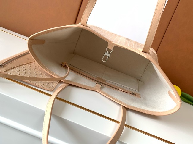 Goyard Calfskin Leather Tote Bag MM M8002 Nude