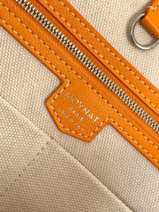 Goyard Calfskin Leather Tote Bag MM M8002 Orange