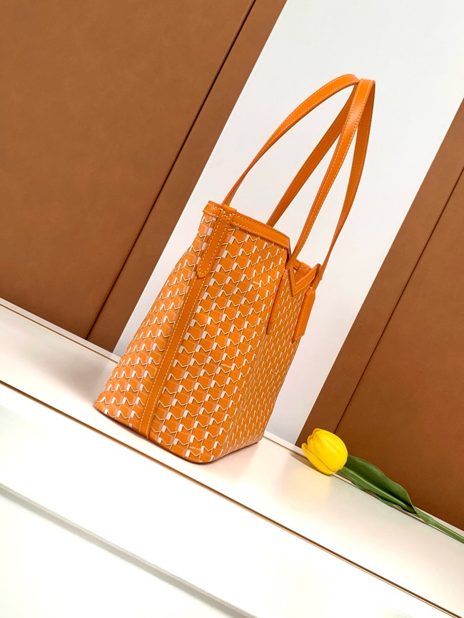 Goyard Calfskin Leather Tote Bag PM M8003 orange