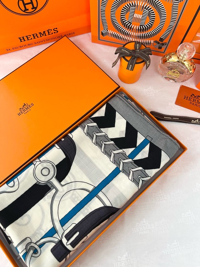 Hermes Shawl Cashmere and Silk 06397