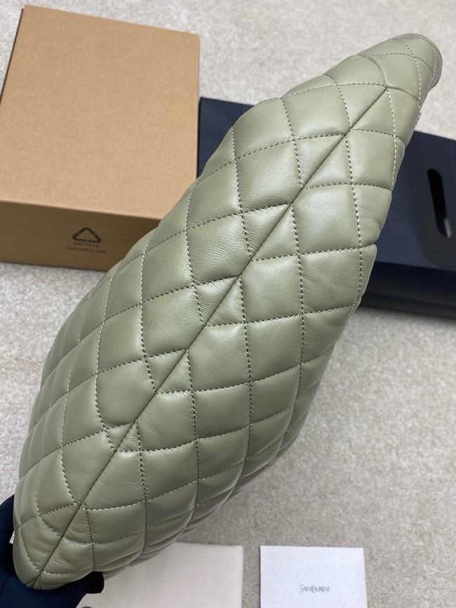 Yves Saint Laurent ICARE hobo in quilted nappa 858160 light green