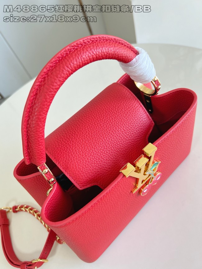 Louis Vuitton Capucines BB M25089 red