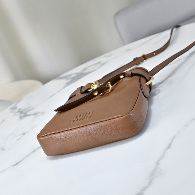 MIUMIU Nappa leather bag 5NR461 brown
