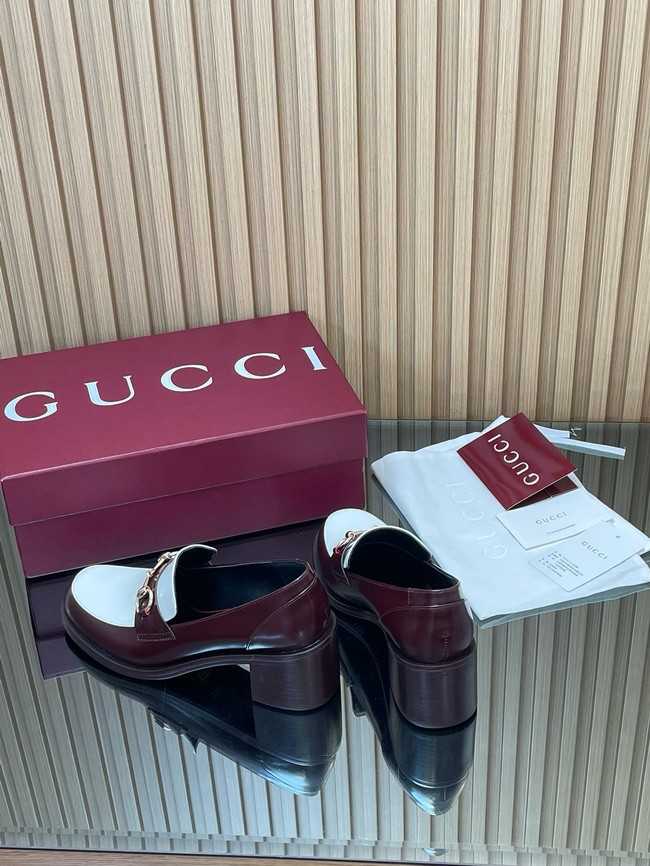 Gucci Womens heeled loafer with Horsebit 45109-2