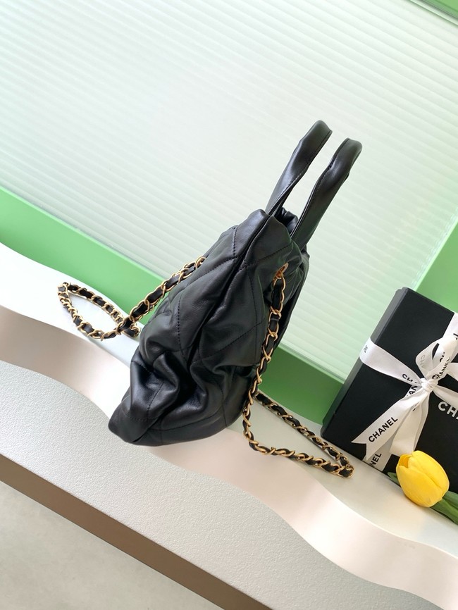 Chanel Shiny Lambskin Bow bag AS5851 black