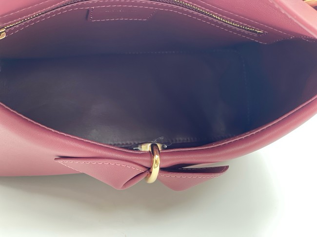 Dior Calfskin Tote Bag 6598 burgundy