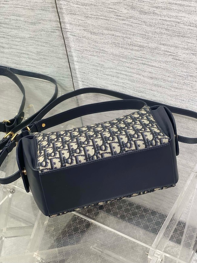Dior Medium D-Dream Bag Oblique Jacquard M6323UU blue
