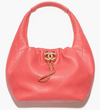 CHANEL Hobo Handbag AS5976 Coral