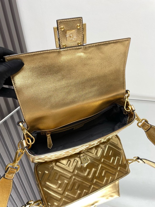 Fendi Baguette Medium Bag 8BR600 gold