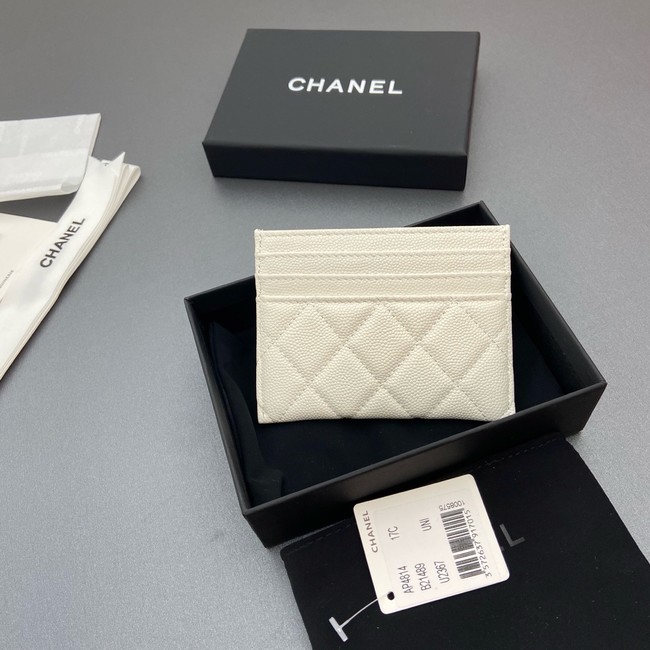 Chanel Classic Card Holder AP4814 Cream