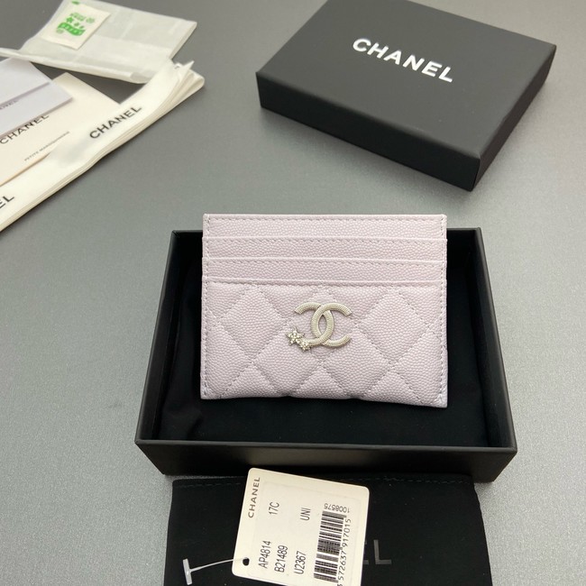Chanel Classic Card Holder AP4814 light gray