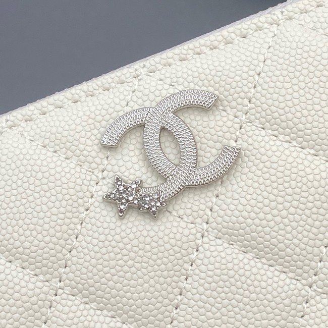 Chanel Classic Zipped Wallet 3726 Cream