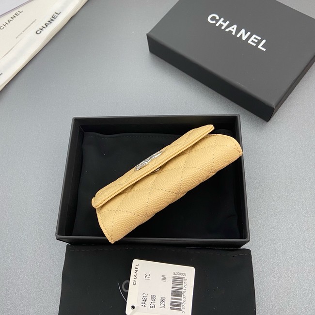 Chanel Flap Card Holder AP4812 yellow