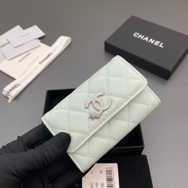 Chanel Flap Card Holder AP4812 Light Blue