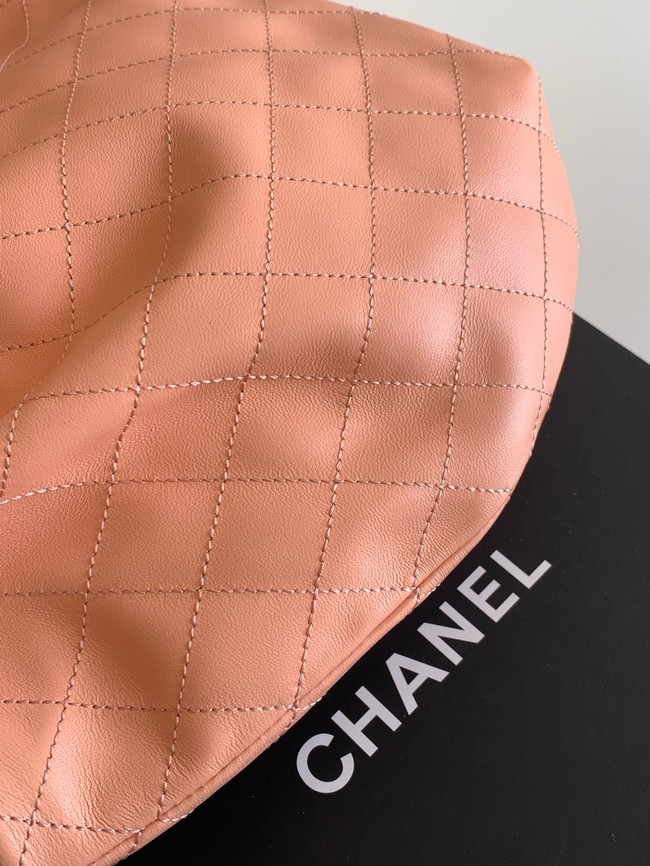 CHANEL Hobo Bag Lambskin AS6010 pink