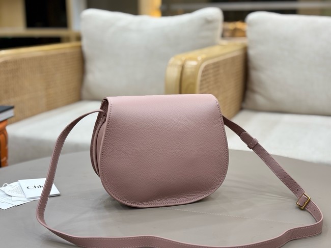 Chloe Grained Calfskin MARCIE saddle bag 31054 pink