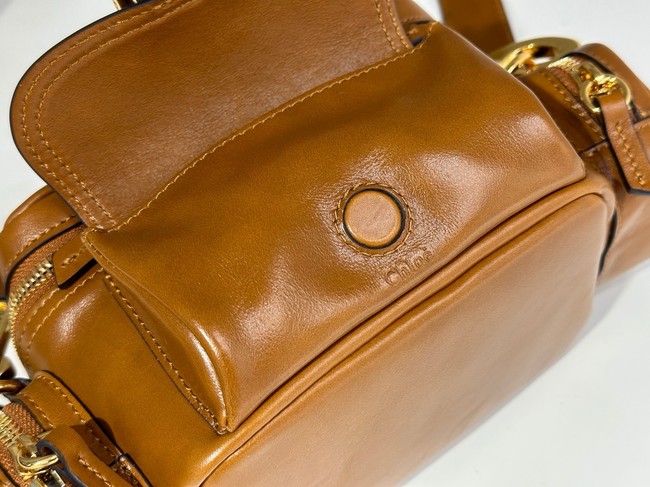 Chloe Soft leather bowling bag W0653 brown
