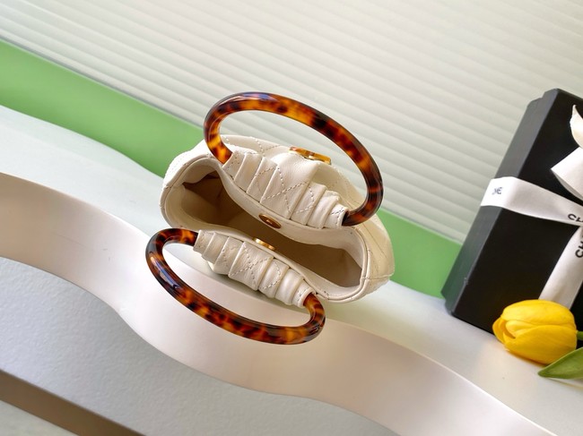 CHANEL mini Hobo Bag AS4981 white