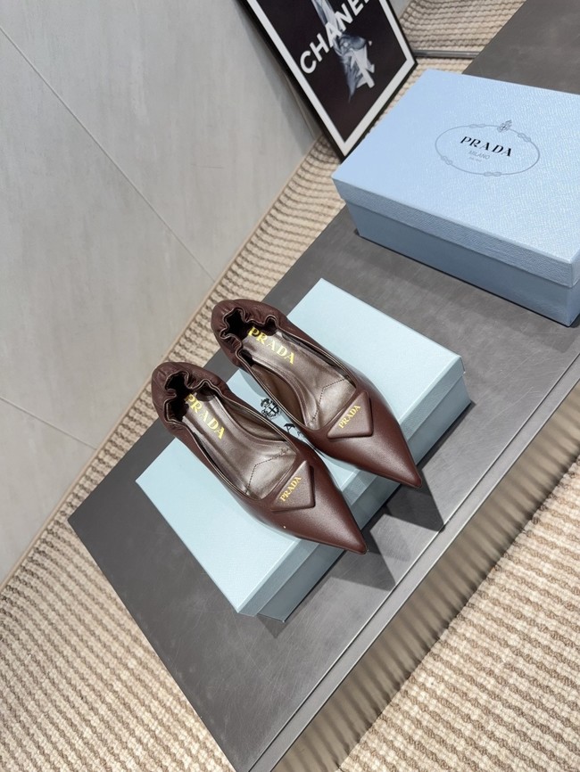 Prada Mordore leather pumps 87221-6