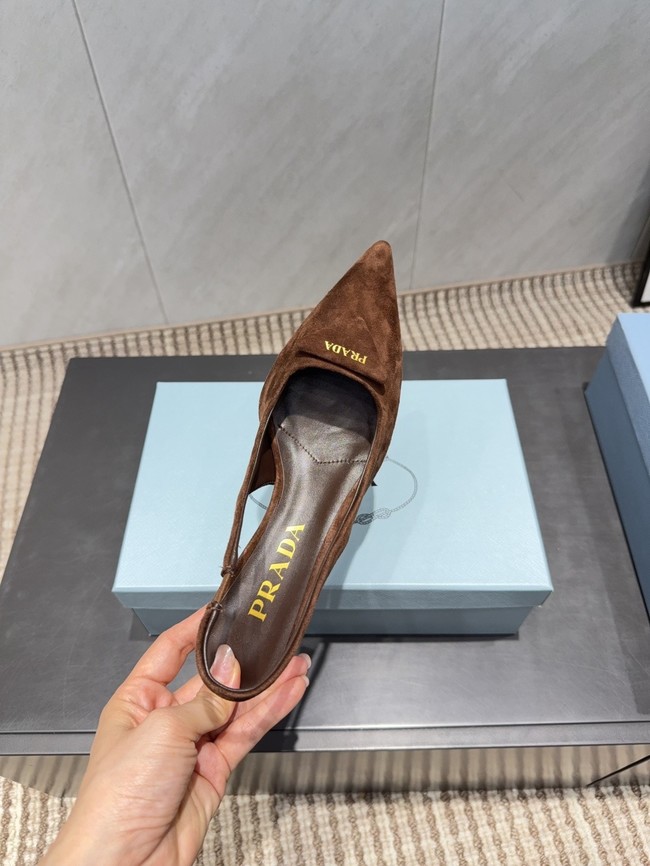 Prada leather slingback pumps 87220-2