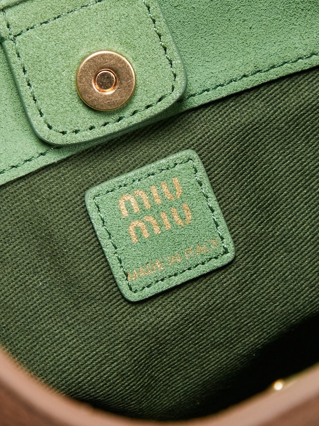 MIUMIU leather Shoulder Bag 5BE098 brown