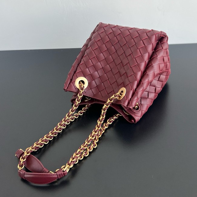 Bottega Veneta Small Parachute Chain 817175 Dark barolo