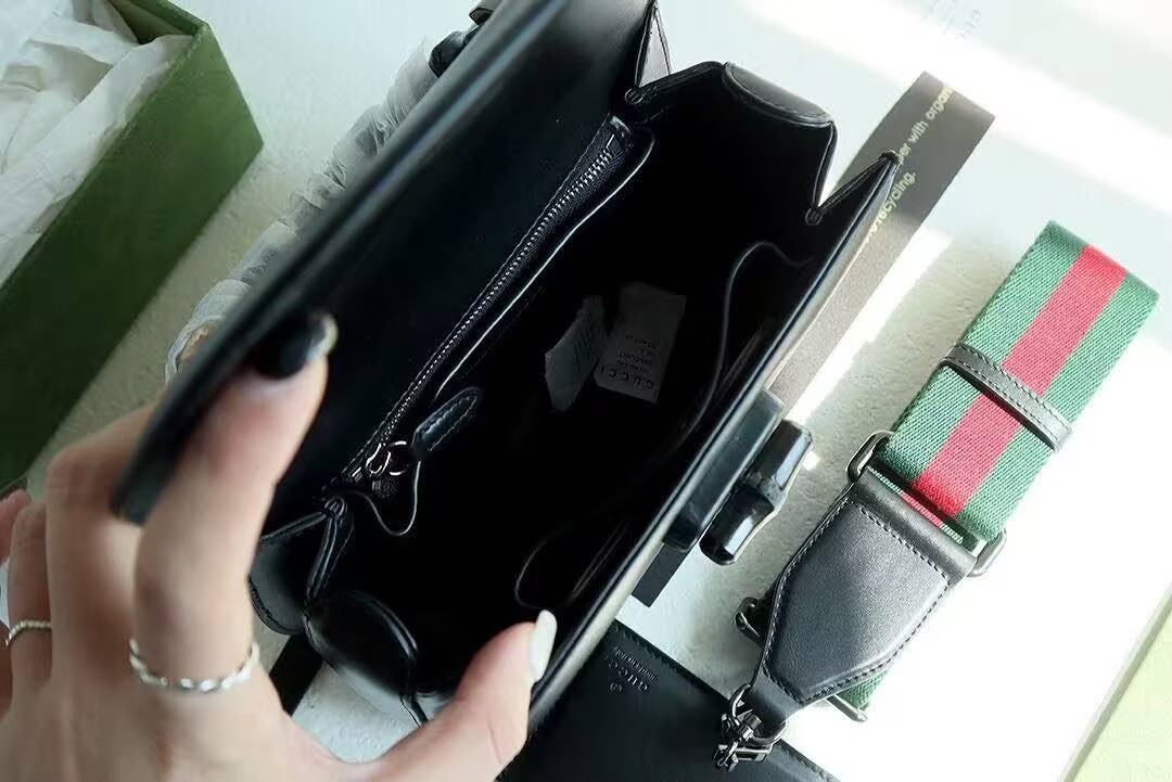 Gucci Bamboo 1947 medium bag G63012 Black