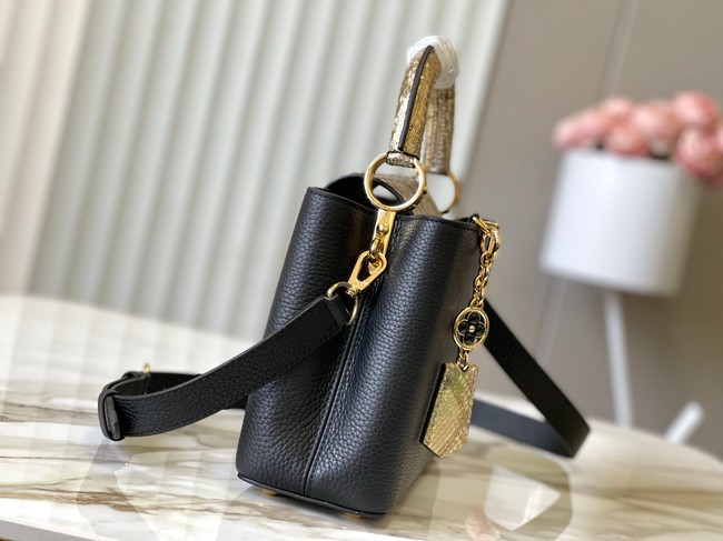 Louis Vuitton Capucines BB M89369 black&gold Snake skin