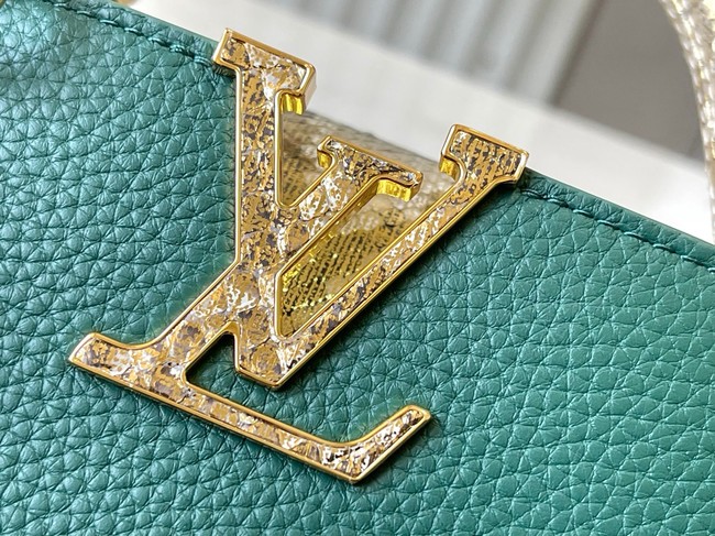 Louis Vuitton Capucines Mini M89369 Green&gold Snake skin