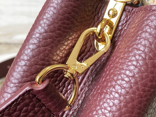 Louis Vuitton Capucines Mini M89369 Grenat Red&gold Snake skin