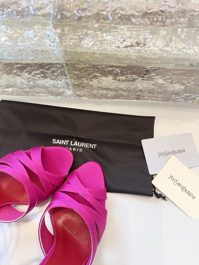 Saint Laurent CHANDELLE sandals in satin crepe 21047-1