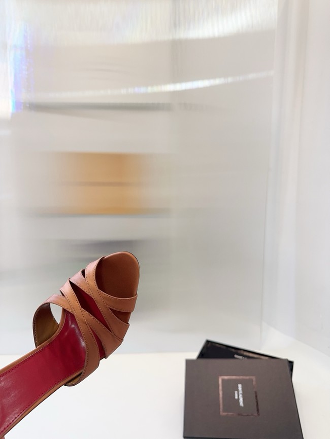 Saint Laurent CHANDELLE sandals in satin crepe Heel 10.5CM 21048-3