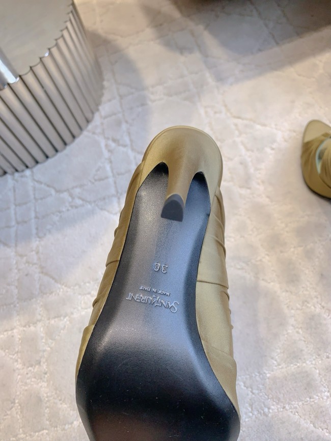 Saint Laurent EMILIE mules in satin crepe G1097-2