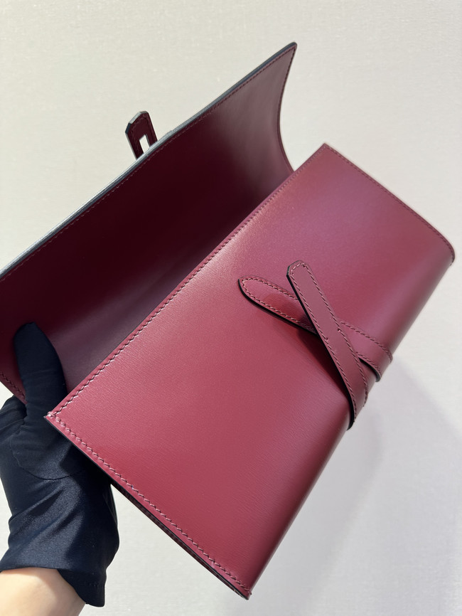 Hermes swift Leather Clutch 37568 red