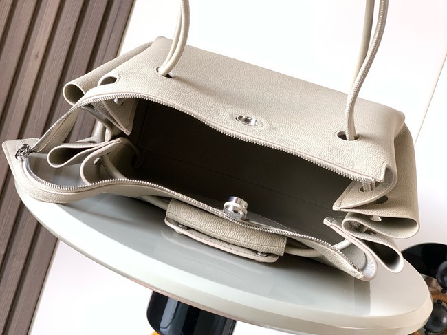 Loewe Medium soft grain leather Madrid bag 9147 gray