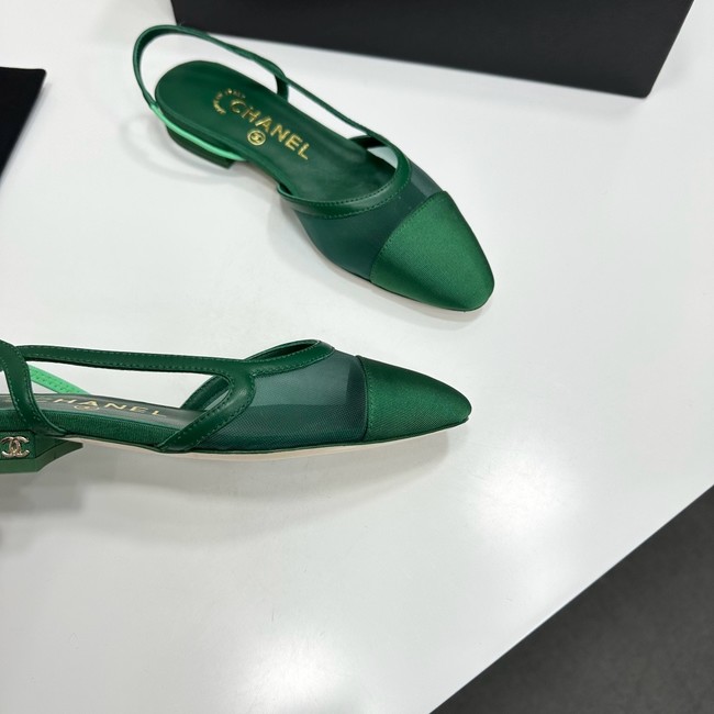 Chanel Slingbacks Mesh & Grosgrain 66938-1