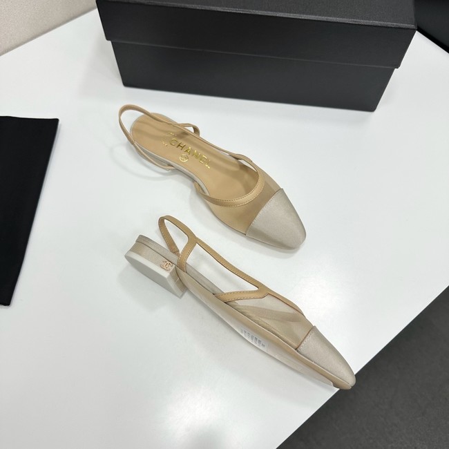 Chanel Slingbacks Mesh & Grosgrain 66938-2