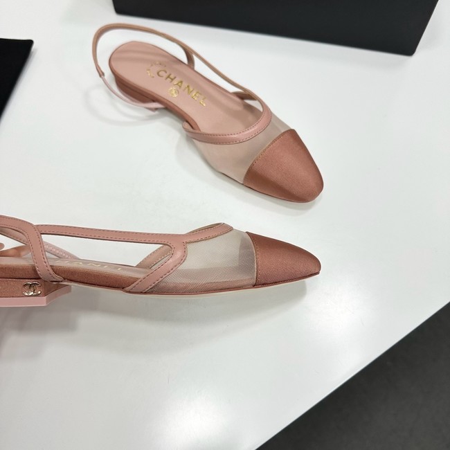Chanel Slingbacks Mesh & Grosgrain 66938-3
