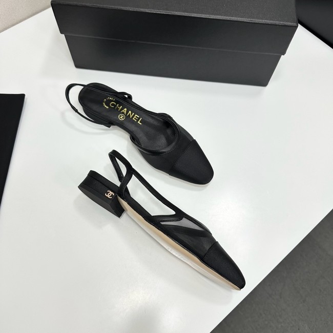 Chanel Slingbacks Mesh & Grosgrain 66938-4