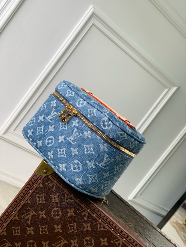 Louis Vuitton NEW Nice Mini M27946 Blue Denim